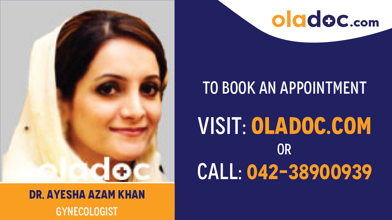 Book appointment with Dr.Ayesha Azam Khan-best Gynecologist in Lahore